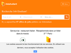 'jobetudiant.net' screenshot