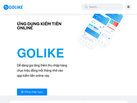 'golike.net' screenshot