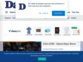 'danas.rs' screenshot