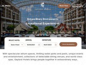 'gaylordhotels.com' screenshot