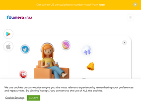 'numeroesim.com' screenshot