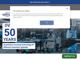 'setra.com' screenshot