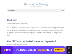 'postpartumprogress.com' screenshot