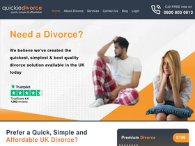 'quickie-divorce.com' screenshot