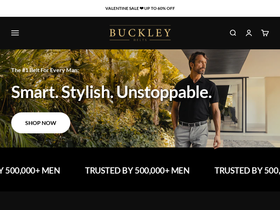 Buckley Belts homepage screenshot