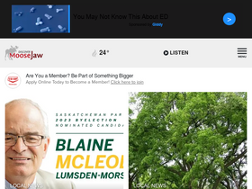 'discovermoosejaw.com' screenshot