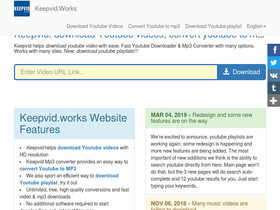 'keepvid.works' screenshot