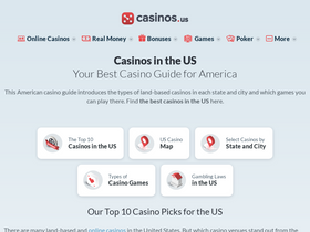 'casinos.us' screenshot