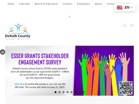 'dekalbschoolsga.org' screenshot