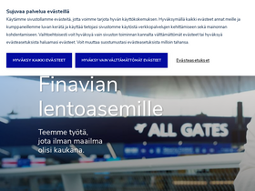 'finavia.fi' screenshot