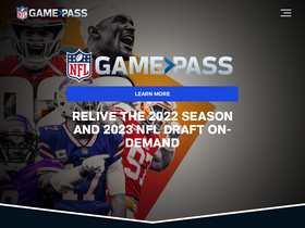 'nflgamepass.com' screenshot