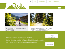 'ride.ch' screenshot
