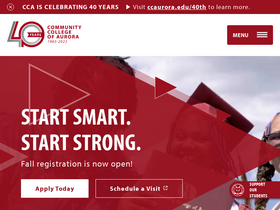 'ccaurora.edu' screenshot