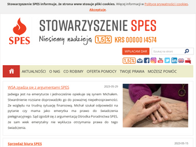 'spes.org.pl' screenshot