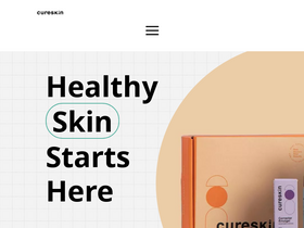 'cureskin.com' screenshot