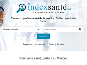'indexsante.ca' screenshot