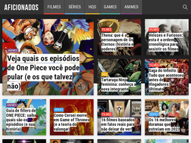 'aficionados.com.br' screenshot