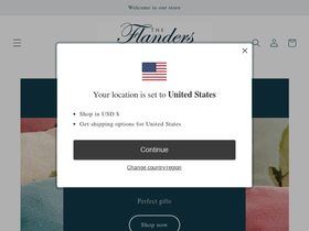 flanderstapestrycollection.com homepage screenshot