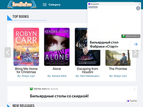 'novelforfree.com' screenshot