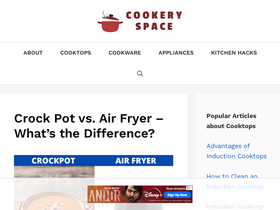 'cookeryspace.com' screenshot