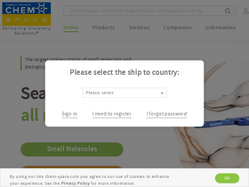 'chem-space.com' screenshot