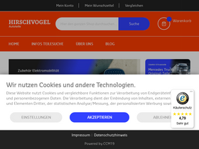 'hirschvogel-autoteile.de' screenshot