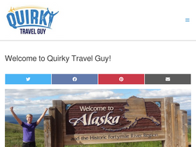 'quirkytravelguy.com' screenshot