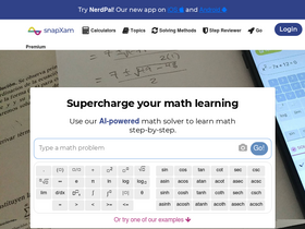 'snapxam.com' screenshot