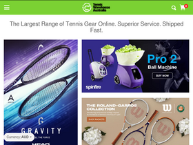 'tenniswarehouse.com.au' screenshot