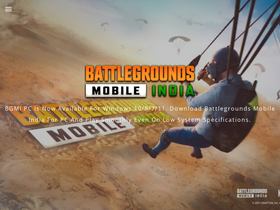 'battlegroundsmobileindiaforpc.in' screenshot