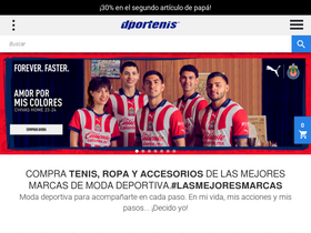 'dportenis.mx' screenshot