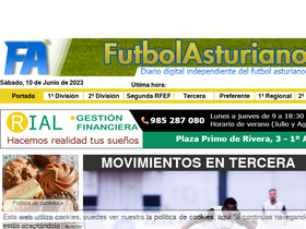 'futbolasturiano.es' screenshot