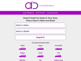 'autofinderdirect.com' screenshot
