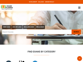 'examsplanner.in' screenshot