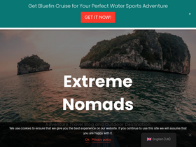 'extremenomads.life' screenshot