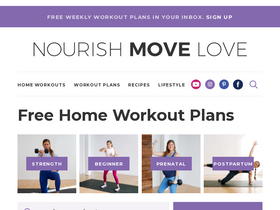 'nourishmovelove.com' screenshot
