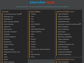'chercher.tech' screenshot