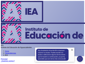 'iea.gob.mx' screenshot