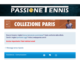 'passionetennis.com' screenshot