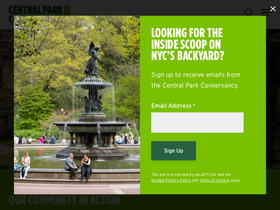 'centralparknyc.org' screenshot
