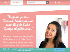 'mycake.fr' screenshot