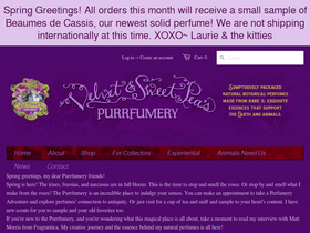 purrfumery.com homepage screenshot