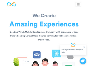 'infyom.com' screenshot