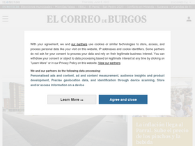 'elcorreodeburgos.com' screenshot
