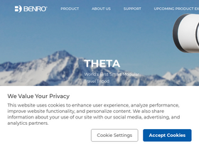 'benro.com' screenshot