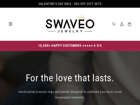 Swaveo Jewelry website screenshot