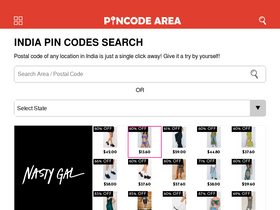 'pincodearea.in' screenshot