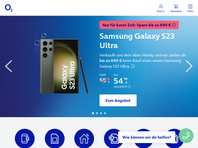 'o2.de' screenshot