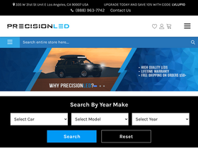 'precisionled.com' screenshot