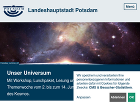 'potsdam.de' screenshot